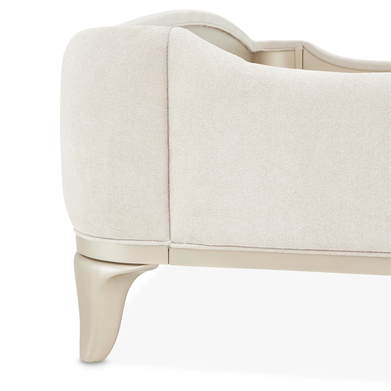 La Marisia King Chenille Bed - Tranquil/Champagne Gold