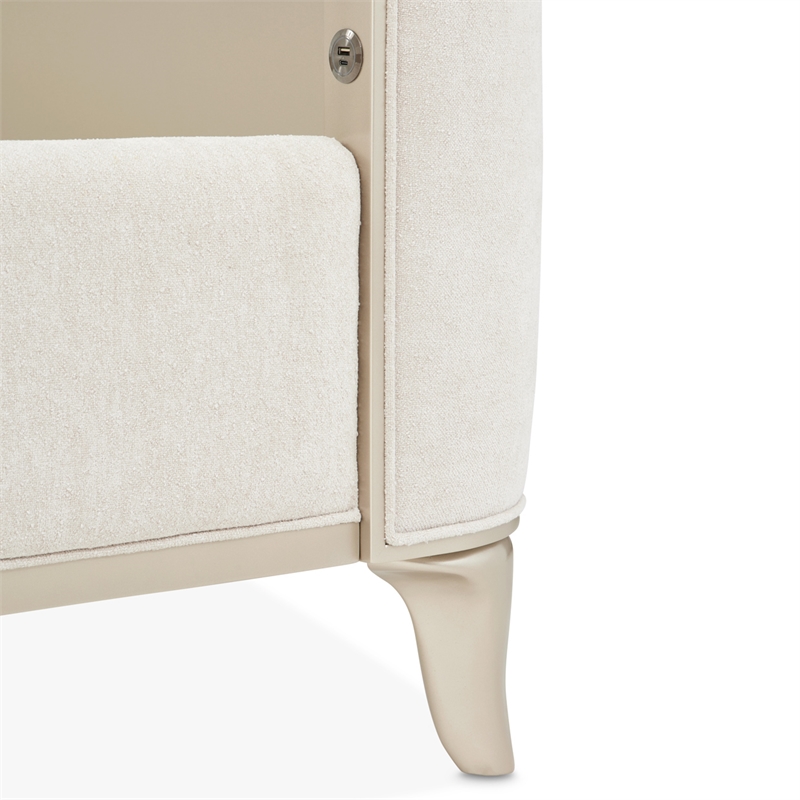 La Marisia King Chenille Bed - Tranquil/Champagne Gold