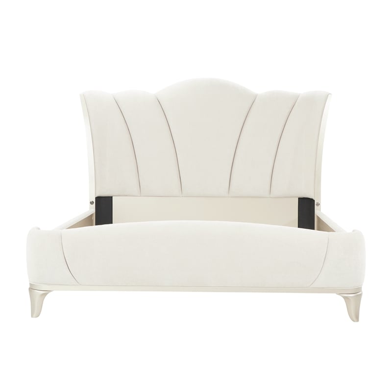 La Marisia Queen Chenille Bed - Tranquil/Champagne Gold
