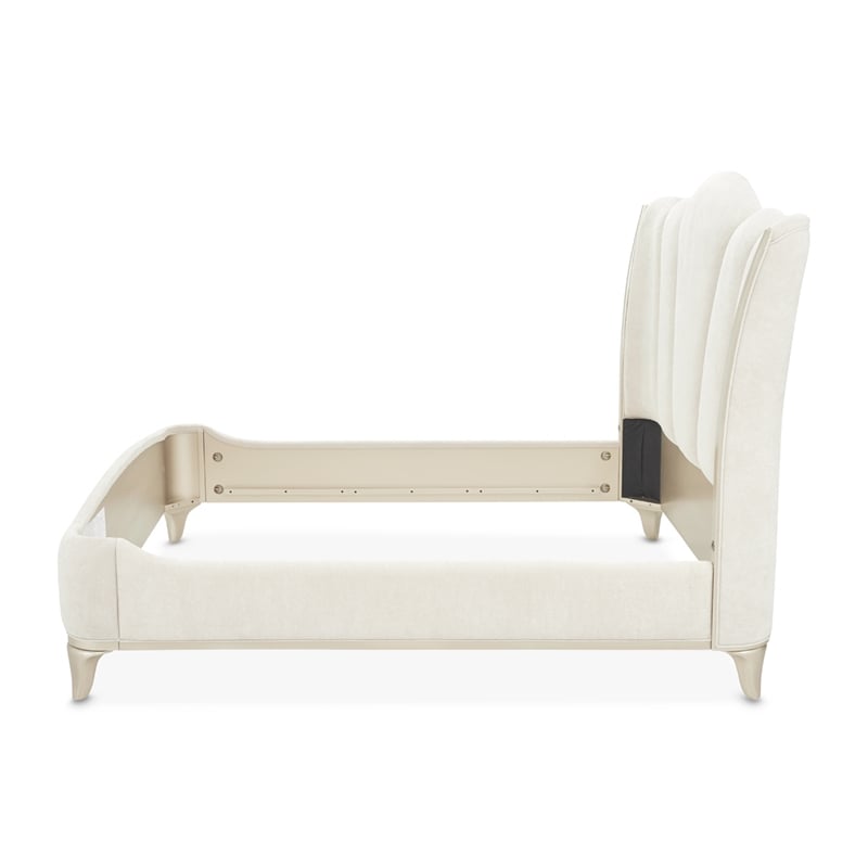 La Marisia Queen Chenille Bed - Tranquil/Champagne Gold