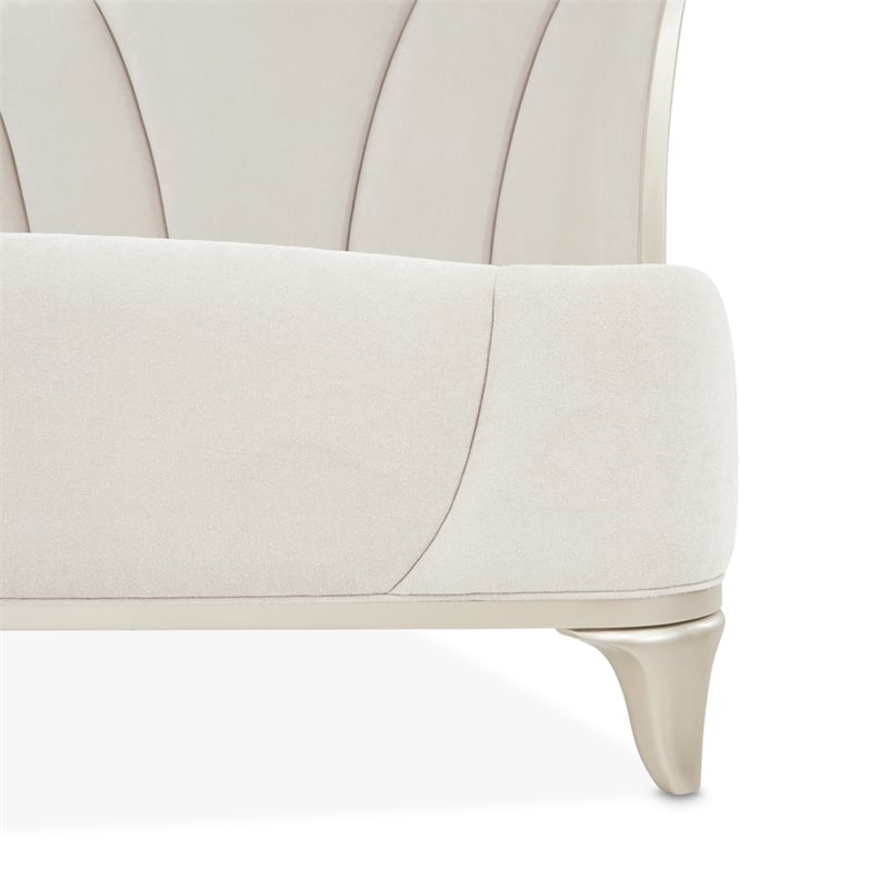 La Marisia Queen Chenille Bed - Tranquil/Champagne Gold