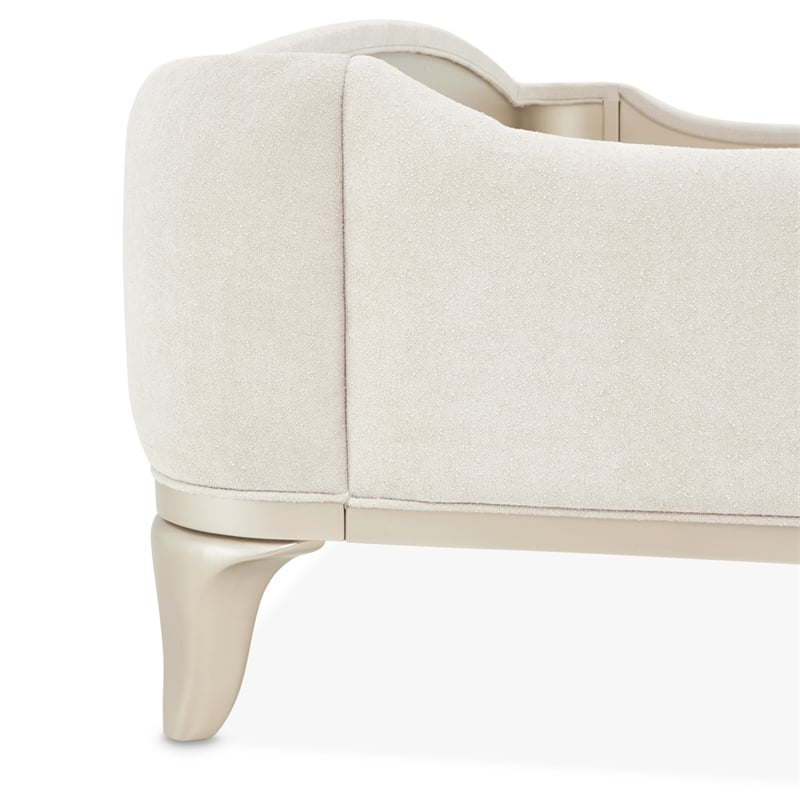 La Marisia Queen Chenille Bed - Tranquil/Champagne Gold