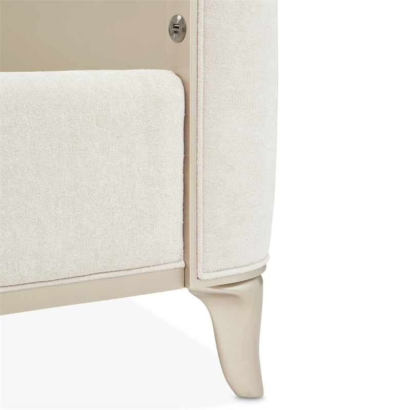 La Marisia Queen Chenille Bed - Tranquil/Champagne Gold