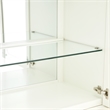 La Marisia Display Cabinet with LED Lighting - Creamy Pearl