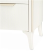 La Marisia Display Cabinet with LED Lighting - Creamy Pearl
