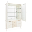 La Marisia Display Cabinet with LED Lighting - Creamy Pearl