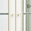La Marisia Display Cabinet with LED Lighting - Creamy Pearl