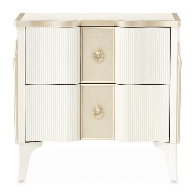 La Marisia Nightstand - Creamy Pearl