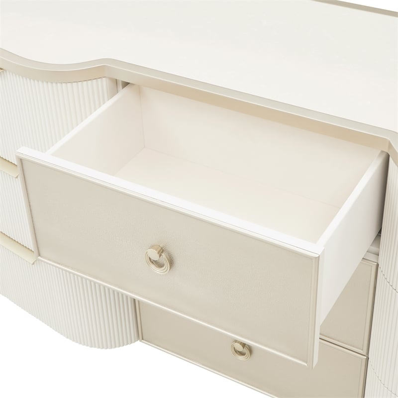 La Marisia 9-Drawer Dresser - Creamy Pearl