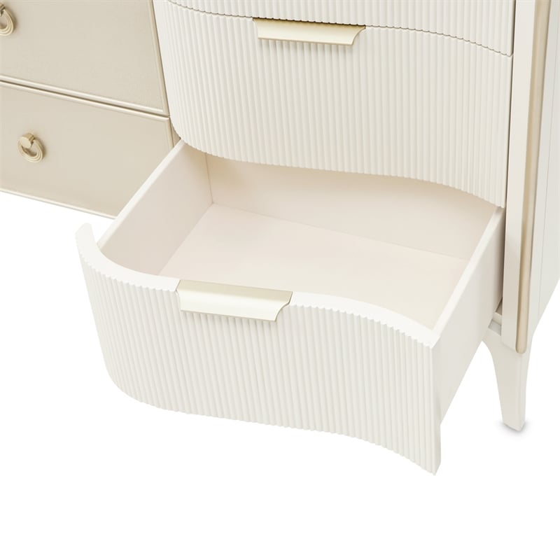 La Marisia 9-Drawer Dresser - Creamy Pearl
