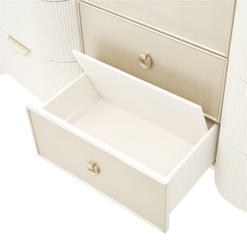 La Marisia 9-Drawer Dresser - Creamy Pearl