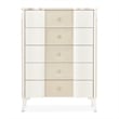 La Marisia 5-Drawer Chest - Creamy Pearl