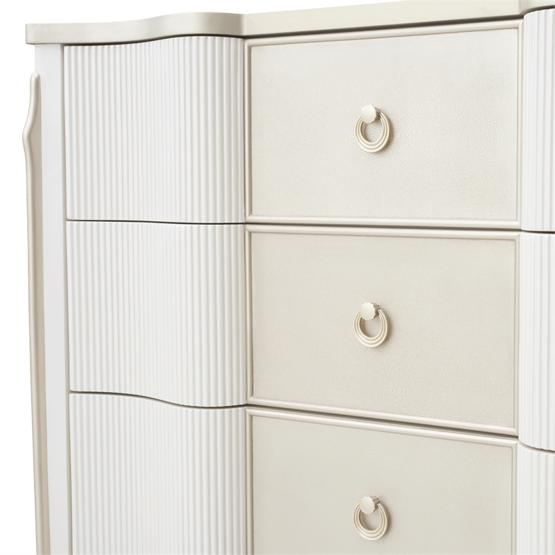 La Marisia 5-Drawer Chest - Creamy Pearl