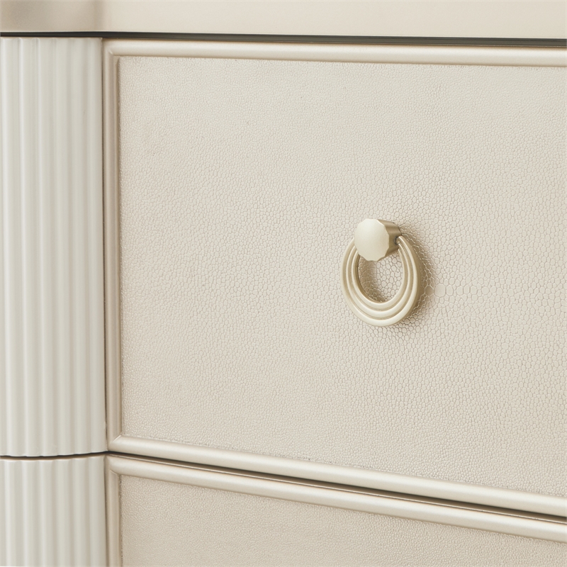 La Marisia 5-Drawer Chest - Creamy Pearl