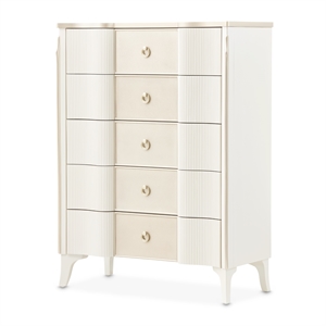 La Marisia 5-Drawer Chest - Creamy Pearl
