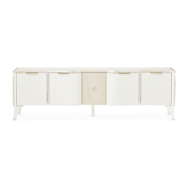 La Marisia Media Cabinet - Creamy Pearl