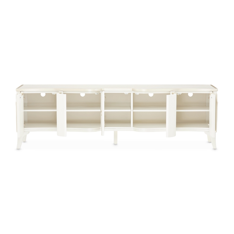 La Marisia Media Cabinet - Creamy Pearl