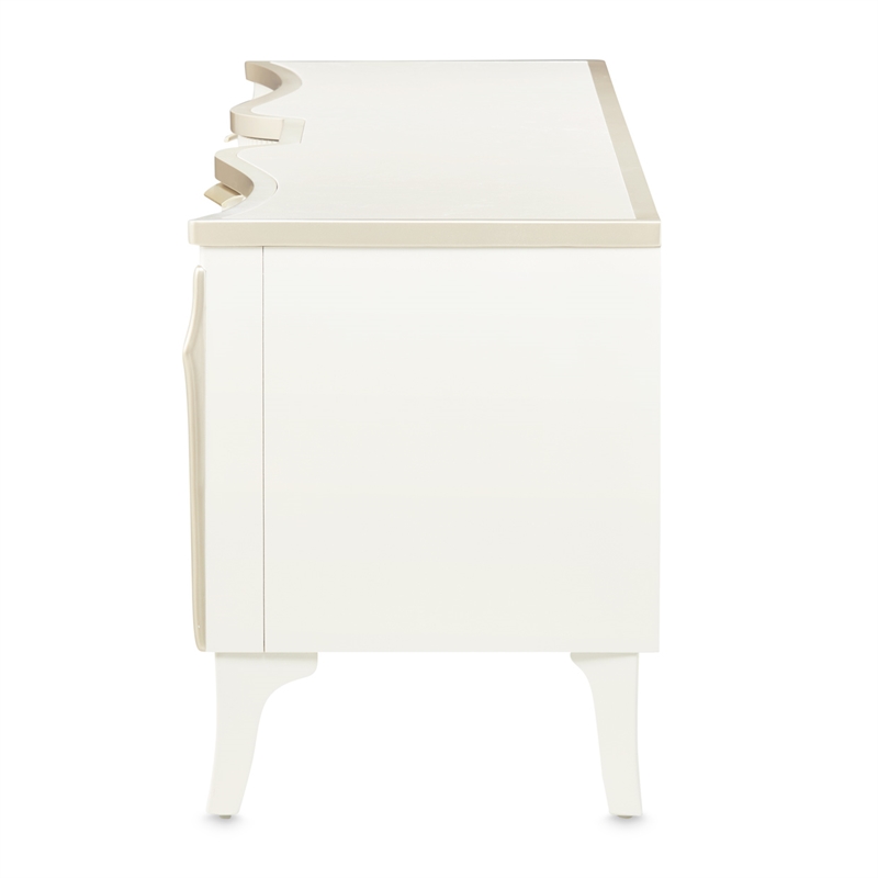 La Marisia Media Cabinet - Creamy Pearl