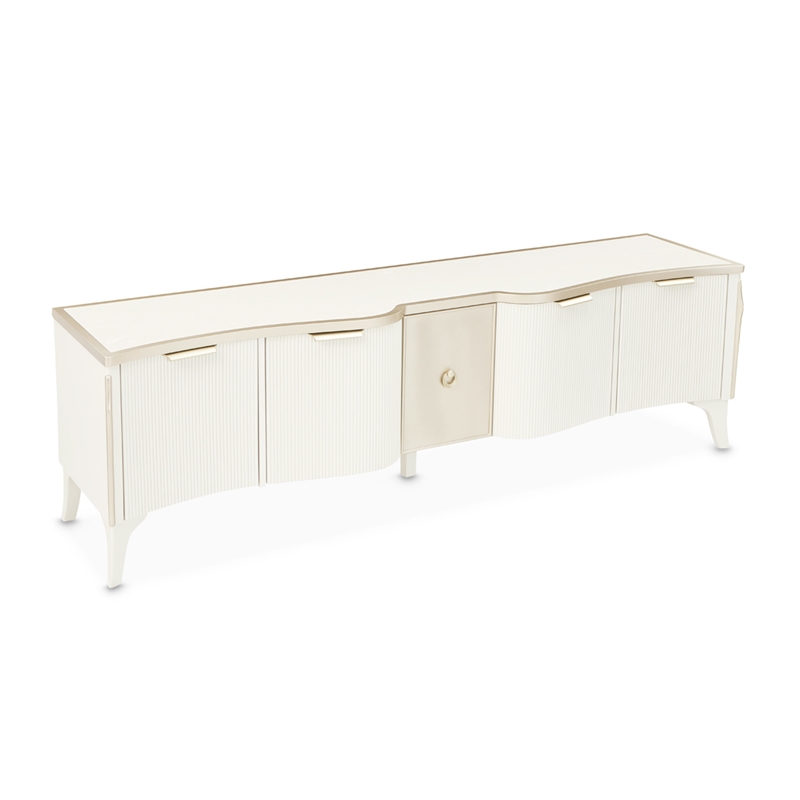 La Marisia Media Cabinet - Creamy Pearl