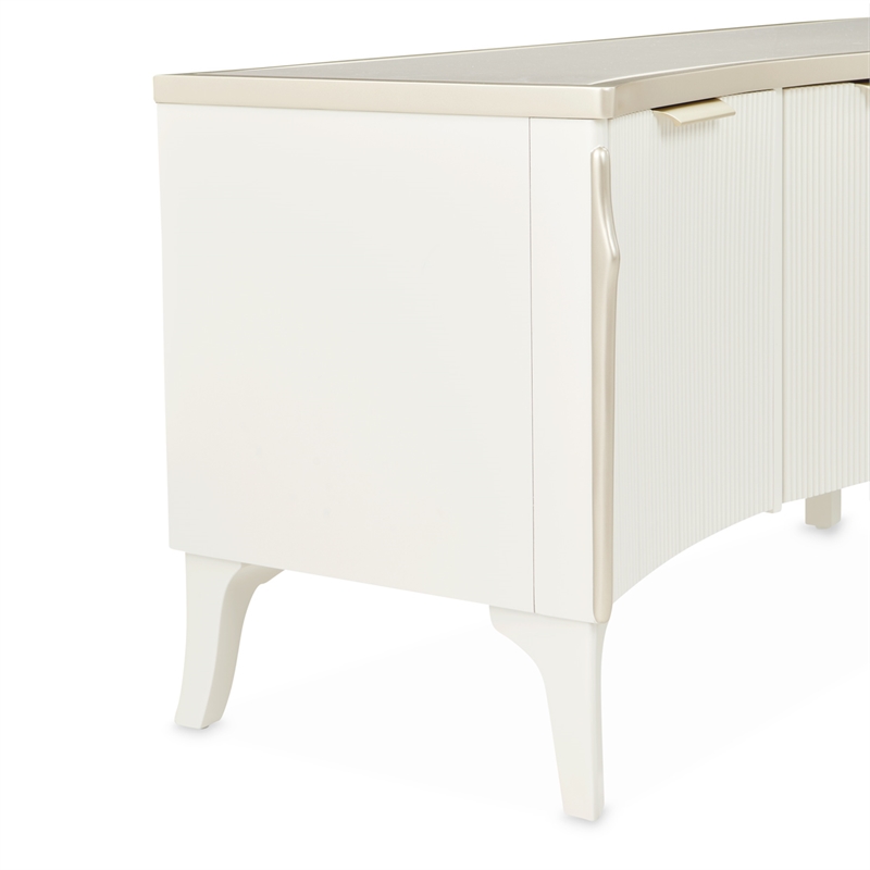 La Marisia Media Cabinet - Creamy Pearl