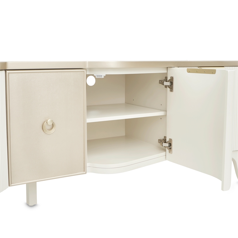 La Marisia Media Cabinet - Creamy Pearl