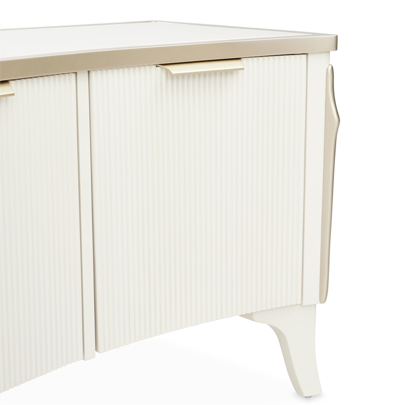 La Marisia Media Cabinet - Creamy Pearl