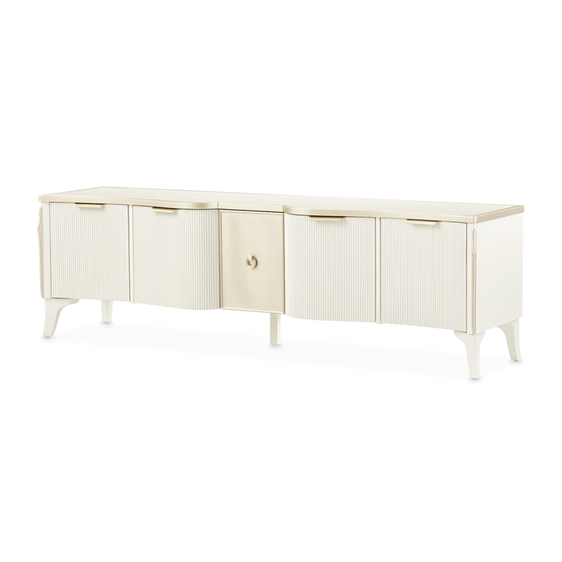 La Marisia Media Cabinet - Creamy Pearl