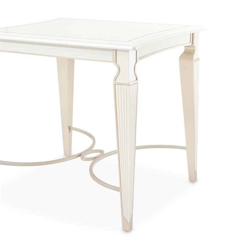 La Marisia End Table - Creamy Pearl
