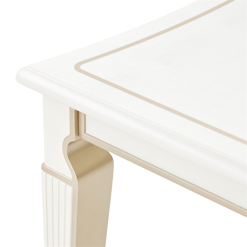 La Marisia End Table - Creamy Pearl