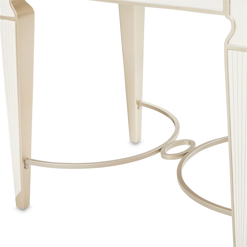 La Marisia End Table - Creamy Pearl