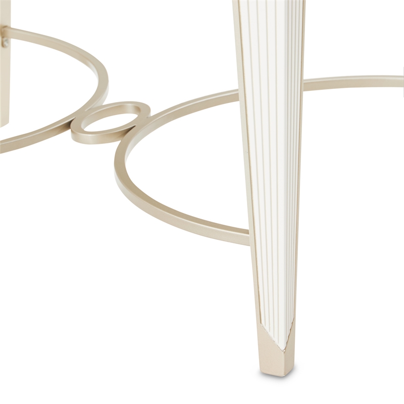 La Marisia End Table - Creamy Pearl