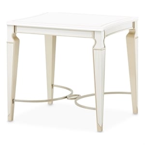 La Marisia End Table - Creamy Pearl