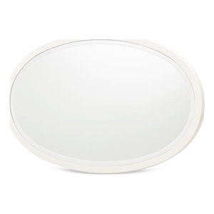 La Marisia Oval Wall Mirror - Creamy Pearl