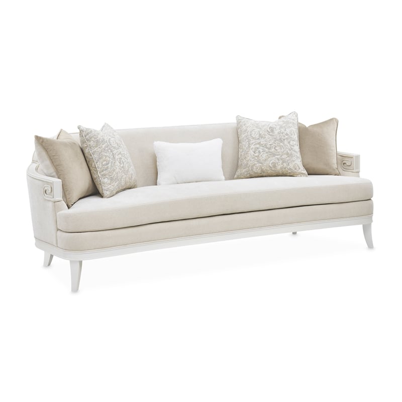 La Marisia Chenille Sofa - Tranquil/Creamy Pearl