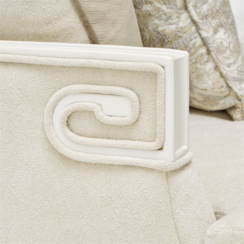 La Marisia Chenille Sofa - Tranquil/Creamy Pearl