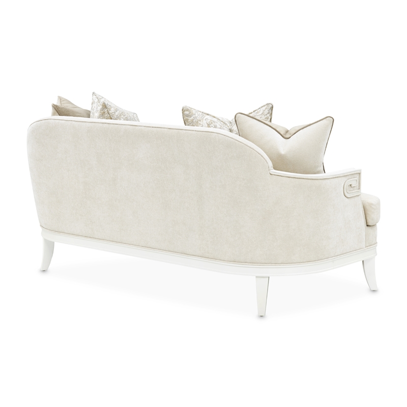 La Marisia Chenille Loveseat - Tranquil/Creamy Pearl