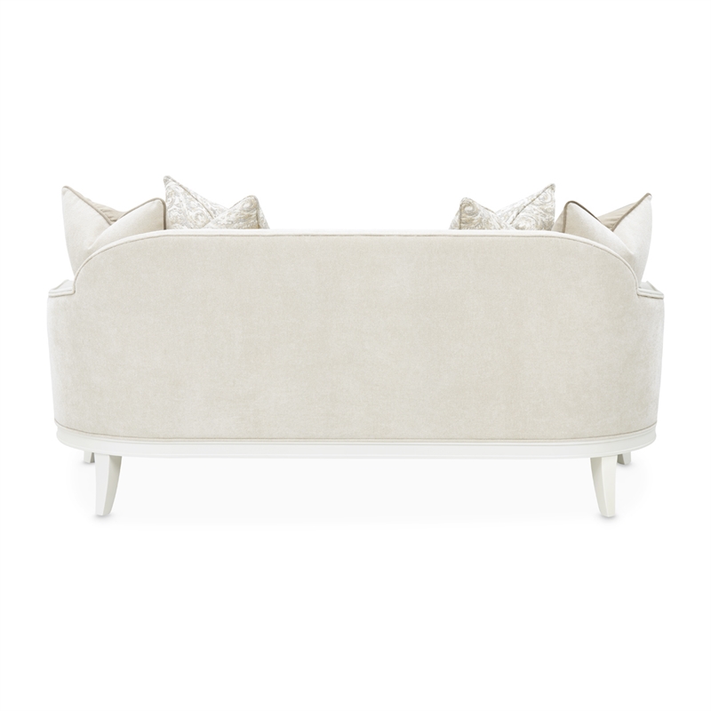 La Marisia Chenille Loveseat - Tranquil/Creamy Pearl