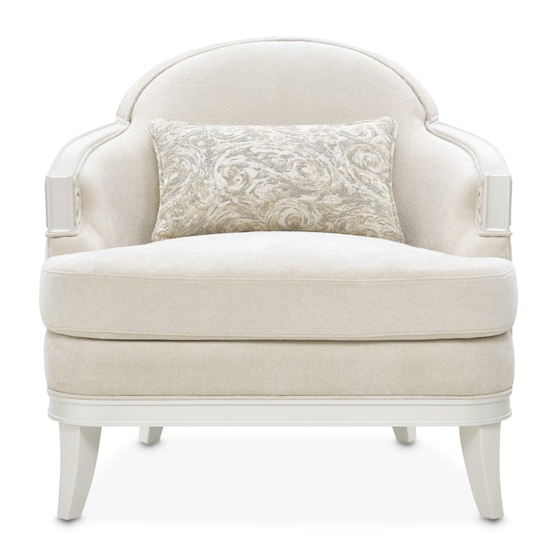 La Marisia Chenille Matching Chair - Tranquil/Creamy Pearl