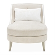 La Marisia Chenille Chaise - Tranquil/Light Champagne