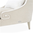 La Marisia Chenille Chaise - Tranquil/Light Champagne
