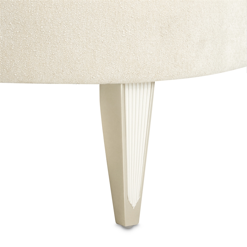 La Marisia Chenille Chaise - Tranquil/Light Champagne