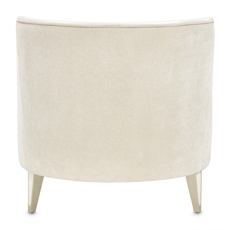 La Marisia Chenille Chaise - Tranquil/Light Champagne