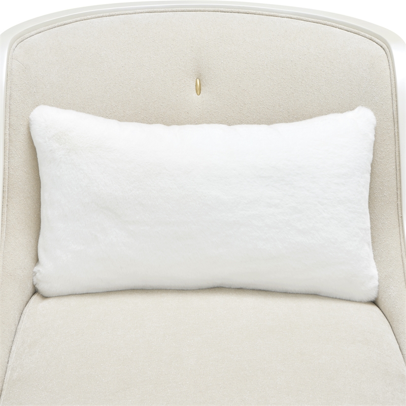 La Marisia Chenille Chaise - Tranquil/Light Champagne