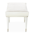 La Marisia Chenille Accent Bench - Tranquil/Creamy Pearl
