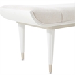 La Marisia Chenille Accent Bench - Tranquil/Creamy Pearl