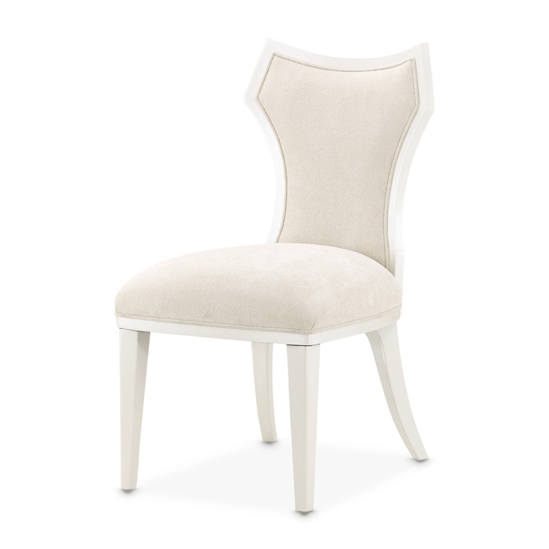 La Marisia Vanity Set with Mirror & Chair Set - Creamy Pearl