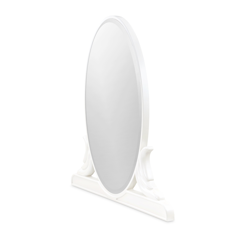 La Marisia Vanity Set with Mirror & Chair Set - Creamy Pearl