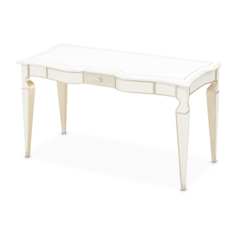 La Marisia Vanity with Mirror - Creamy Pearl