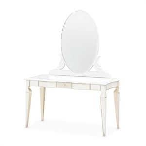 La Marisia Vanity with Mirror - Creamy Pearl