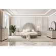 Fantosini King Fan Bed - Silver Leaf
